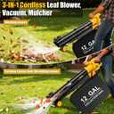 TAIRDA Pro Leaf Blower Vacuum Mulcher Compatible for Dewalt 20V Battery