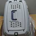 Amazon Basics Sturdy Portable 2-Door Top-Load Hard-Sided Pet Travel Carrier with Secure Ventilation, Handle, Front & Top Entry for Dogs, Cats, 22.8"L x 15"W x 13"H, Gray & Blue