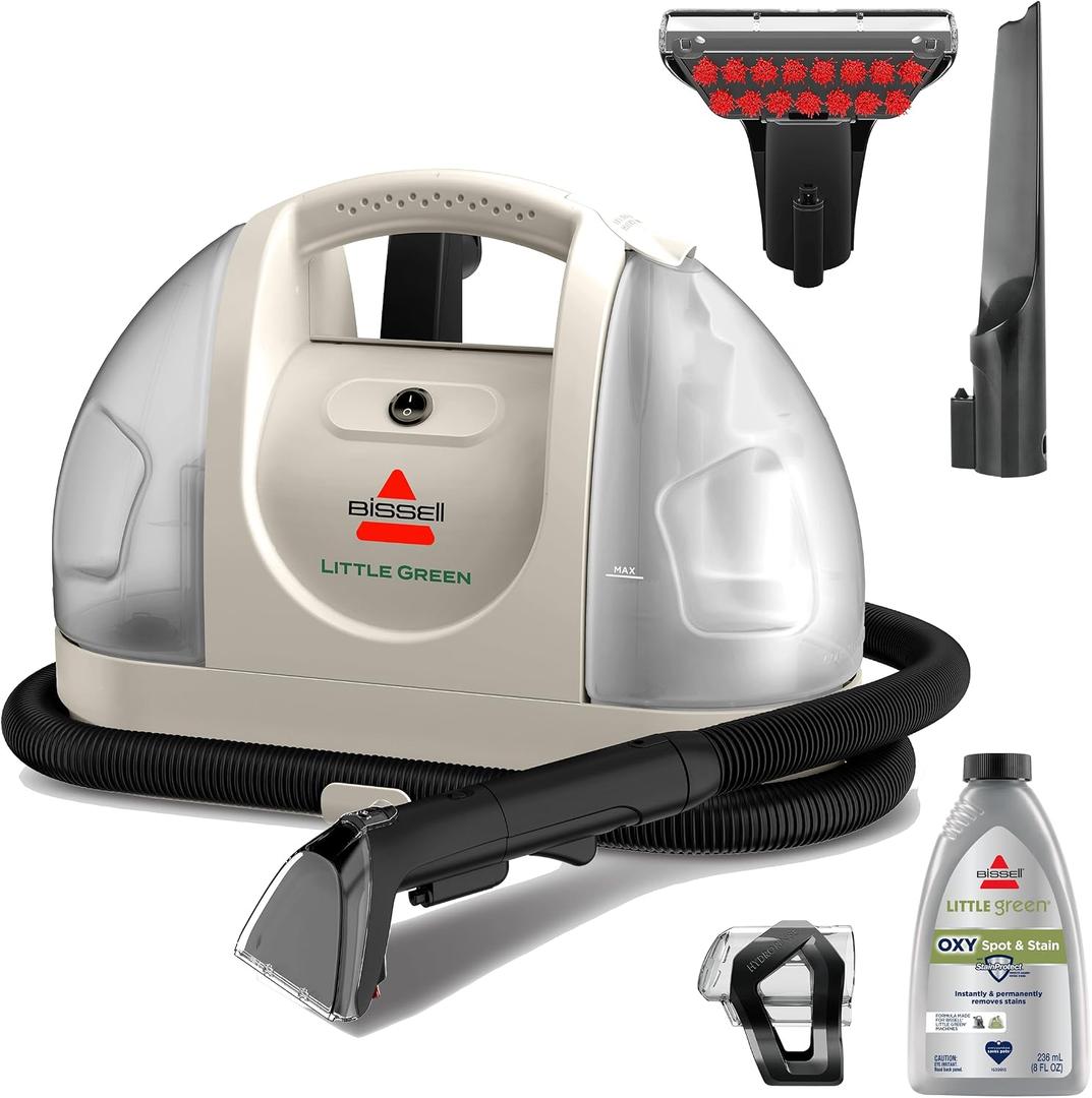 BISSELL Little Green Multi-Purpose Portable Carpet Cleaner, 3353D | Exclusive specialty tools; car & auto detailing Limited Edition colorway