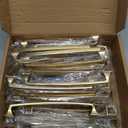 30 Pack Kitchen Cabinet Handles 7-1/2 Inch Hole Center Gold Cabinet Pulls Solid Drawer Pulls for Kitchen Cabinet Door Handles Arch Dresser Handles for Cabinets and Drawers