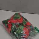 2 Pack (16FT) Artificial Rose Vine Fake Flowers Garland Hanging Silk Rose Ivy Plants Vine for Mother's Day Wedding Arch Party Garden Wall Aesthetic Art Decor (Red)