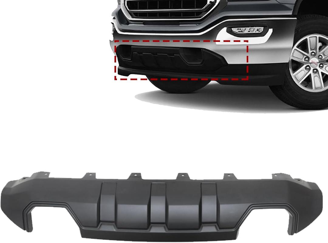 SecosAutoparts Bumper Skid Plate Front Compatible with GMC Sierra 1500 2016 2017 2018 2019 Replace# GM1015123, 23243494