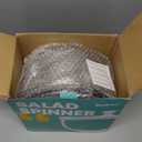 Stainless Steel Salad Spinner, 6.34Qt Large Lettuce Dryer, BPA-Free Vegetable & Fruit Washer with Drain, Easy Clean, Non-Slip Base, Transparent Lid