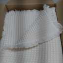 SUBRTEX Waffle Braided Bath Mat, 24" x 60" Soft Waffle Bath Rugs, Absorbent Non Slip Bathrooom Mats, Machine Washable Area Rug for Bathroom, Quick Dry, White