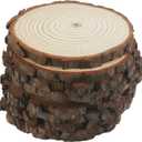 Large Wood Slices, 8-9 inches, 10 Pack Natural Wood Rounds for Centerpieces, Tables, DIY Crafts, Wedding Decor, Rustic Wooden Discs