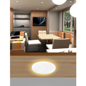 GZV RV LED Ceiling Puck Light, 2 Pack 4.5 Inch 10V-30V, Dimmable Interior Light for Boat, Camper, Travel Trailer, Motorhome (3000K Warm White)