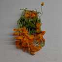 ATFL Orange Poppy Flowers Artificial for Wedding Decorations,12 Pcs Fake Faux Silk Poppies Bulk for Home Decor Table Centerpieces Floral Arrangement(23.5, Orange)