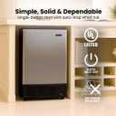 Whynter Built-In Stainless Steel Ice Maker, Undercounter, UIM-155
Makes up to 12 lbs of Crescent Ice in 24 Hours and Stores 6 lbs, No Drain Required, Auto Shut Off and One Button Operation