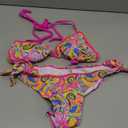 ALLHANA Sexy Bikini Sets for Women Two Piece Swimsuit - String Triangle Bikini Cheeky Boho Gold Brazilian Style Low Rise , size medium