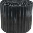 Quibbay Corrugated Metal Garden Edging, 8"50Ft Landscape Edging Border for DIY Lawn, Flower Bed and Garden Fence, Metal Garden Edging for Landscaping, Yard and Tree Surrounds Borders, Black