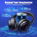 BERIBES Bluetooth Headphones Over Ear, 65H Playtime and 6 EQ Music Modes Wireless Headphones with Microphone, HiFi Stereo Foldable Lightweight Headset, Deep Bass for Home Office Cellphone PC