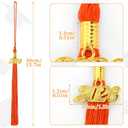 3 x JULMELON 2026 Tassel Graduation, Orange Graduation Cap Tassel Charms for College High School Graduate Hat Ceremonies Accessories Class Memorial Keepsake