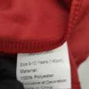 Girls Casual Dress Crew Neck Cute Girls Ruffle Long Sleeve A Line Mesh Party Dress for Kids Teens, Size 9-10 Years Red 