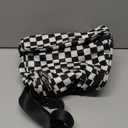 Yusudan Lunch Bag for Women Girls, Dual Compartment Insulated Lunchbox Picnic Tote Bags for Adults Kids Work School Beach (Checkered)