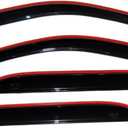 Auto Ventshade [AVS] In-Channel Rain Guards For 2002 - 2008 Dodge Ram 1500; 2003 - 2009 Dodge Ram 2500/3500 Quad Cab | Window Vent Visors, 4 pcs. - Smoke | 194623