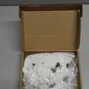 WILLBOND 24 Pcs 3 Size Poinsettia Flower Artificial Christmas Decor Glitter Poinsettia Christmas Ornaments Faux Flowers for Xmas Tree Outdoor(3.2/ 4/ 6 Inches, White)