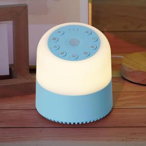 White Noise Machine with 32 Soothing Sounds, 9 Colors Night Lights, Auto-Off Timer, Adjustable Volume, Sleep Sound Machine for Babys, Kids, Adults