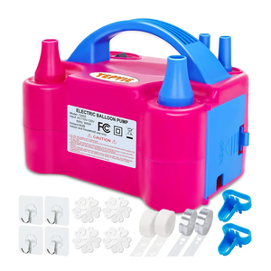 Electric Balloon Pump, Portable 2 Modes Balloon Blower Machine with 14 Balloon Arch Kits, Air Pump for Balloon, Balloon Inflator for Party Decoration