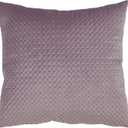 SARO LIFESTYLE Pinsonic Velvet Throw Pillow, Lavender, 22"x22", Poly Filled