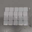 uxcell 20Pcs Acrylic Blank Dice, 20mm/0.79" Acrylic Six Sided Blank White Dice Blocks with Smoothed Surface for Board Games Party Fun