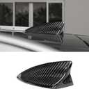 Compatible with Antenna Cover Shark Fin Trim Hood Carbon Fiber Automotive Roof Aerials for Camaro 2016-2022 Cadillac XT4 2018-2022 XT5 2016-2019 (Black)