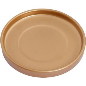 12 Inch Ceramic Saucer - Ceramic Drainage Tray for Plant Pot (Matte Gold)
