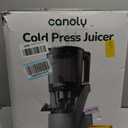 Canoly C16 Cold Press Juicer, 6" Extra Wide Feed Chute, 3-IN-1 Strainers (Juice & Sorbet & Nut Milk), Powerful AC Brushless Motor, Self Precut System, Juicer Machines with BPA-Free (Space Gray)