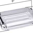 Amazing Abby Luxury Acrylic Soap Dish (Set of 3), Clear Plastic Bar Soap Holder with Drainage Ridges, Unbreakable Soap Tray, Great for Bathroom, Shower, Kitchen Sink, Countertop, and More
