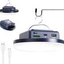 Camping Lights 13200 mAh 4500 Lumens 45W Portable Gear Power Outage USB Outdoor Rechargeable Magnetic Hanging Lantern Emergency Flashlight LED Canopy Tent Light