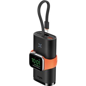Portable Charger for Apple Watch, 10000mAh Power Bank 20W PD Fast Charging Battery Pack for iPhone, Compatible with Apple Watch Series Ultra/8/7/6/Se/5/4/3/2/1/iPhone14/14 Pro Max/13/12 - Black