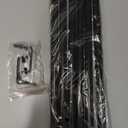 Curtain Rods 2 Pack 5/8 inch Black Curtain Rods for Windows 30 to 45 Inch with Brackets Easy to Install for Bedroom Living room Kitchen30", 45"