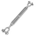 Hot Dipped Galvanized Steel Jaw and Jaw Turnbuckle - Heavy Duty Turnbuckle, 3/8" Threaded Diameter x 12in,3500 lbs Working Load Limit - Durable,Weather Resistant