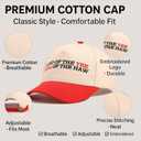 Classic Novelty Baseball Cap, Funny Design, Adjustable Fit, Casual Style (Large, Land of the Yee Home of the Haw)