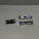 Gaoye +1.25 2-Pack of Reading Glasses - Blue-Light Filter, UV Protection - Readers with Rectangle Frames (Black)