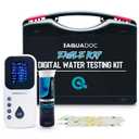Eagle Ray Digital Water Testing Kit for Spa & Pool - Digital Hot Tub Water Tester by AquaDoc with Analyzer & Hot Tub Test Strips for Chlorine, Bromine, Total Hardness, pH and More