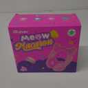 iClever Kids Headphones with Cat Ear Led Light Up, Safe Volume Limite, FunShare, Foldable, Over-Ear Headphones for Kids for School/iPad/Tablet/Travel, Meow Donut-Pink (Medium)