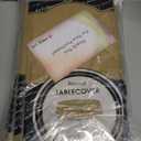 14 Pack Premium Gold Plastic Tablecloth - 84 x 84 in. Disposable Plastic Table Cloth - Decorative Table Cover - Smooth Table Cover - Disposable Table Cloths For Parties, Weddings