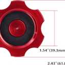 Fuel Cap CNC Billet Gas Tank Cap with Anti-Leak Vent Tube Fits for 50cc 70cc 90cc 110cc 125cc Coolster TaoTao Kazuma Sunl JCL Roketa ATV Quad 4 Wheeler-Red