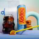 happy coffee salted caramel cold brew, 11 oz. cans, 12 pack, notes of brown sugar & brilliance, 100% arabica beans, no artificial flavors or artificial sweeteners