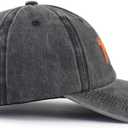 2 x Baseball Cap with Init ial Vintage Adjustable Sunflower Letter Sun Hat Fishing Hats,2025 Retirement Hat Giftss for Women Men (Grey)