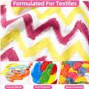 Colorful Fabric Paint Set for Clothes 12 Colors - Permanent Textile Paint Kit for Shoes, Canvas - Non-Toxic Slick Painting Set for Adults, Beginner & Artists (0.4 Fl Oz (Pack of 12))