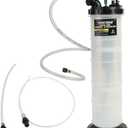 OEMTOOLS 24397 Fluid Extractor Pump, 9.5L Manual Vacuum Oil Changer & Fluid Transfer Pump  Fast Drain Oil, Coolant, Brake & Transmission Fluid  Leak-Free Heavy-Duty Garage Tool