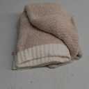 Snuggle Sac Heather Beige Throw Blanket for Couch, Ultra Soft Warm Blankets Cozy Knit Fuzzy Plush Lightweight Throw XL Size for Sofa, Bed, Heather Beige, 50x70 inches