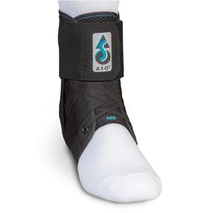 Med Spec ASO Ankle Stabilizer (Small, Black)  Ankle Brace for Sprained Ankle and Peroneal Tendonitis, Orthopedic Ankle Support for Men, Women, Adults, Teens and Kids, Sports Injury Recovery, 264012