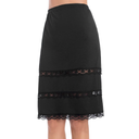 MANCYFIT Half Slips for Women UnderSkirt Dress Extender Lace Trim Knee Length Midi Skirt 14-25" Length 3XL