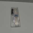 MioHHR Solid Stainless Steel Band Compatible with Apple Watch 42mm (Series 11 10), Metal Strap with Soft TPU Case for iWatch Series 11/10 42mm Women and Men, Silver/Gold