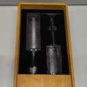 AW BRIDAL Mr and Mrs Champagne Flutes Set of 2, Engagement Bridal Shower Gifts for Couple Newlyweds, Wedding Anniversary Toasting Glasses with Wooden Box for Bride Groom