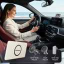 NO.1 Magnetic Baby Car Camera with 1080P IPS Monitor, Auto Night Vision & Magnetic Mount 5" Display, Zoom/Mirror Modes, USB Powered, 5-Minute Setup, for Rear-Facing Infant, White