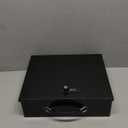 Dalmbox Portable Metal Safe Box with Dual Combination - Fire Resistant Storage for Documents, Car, Home and Outside - X Large 13.2"x 11"x 5.1" Black Box