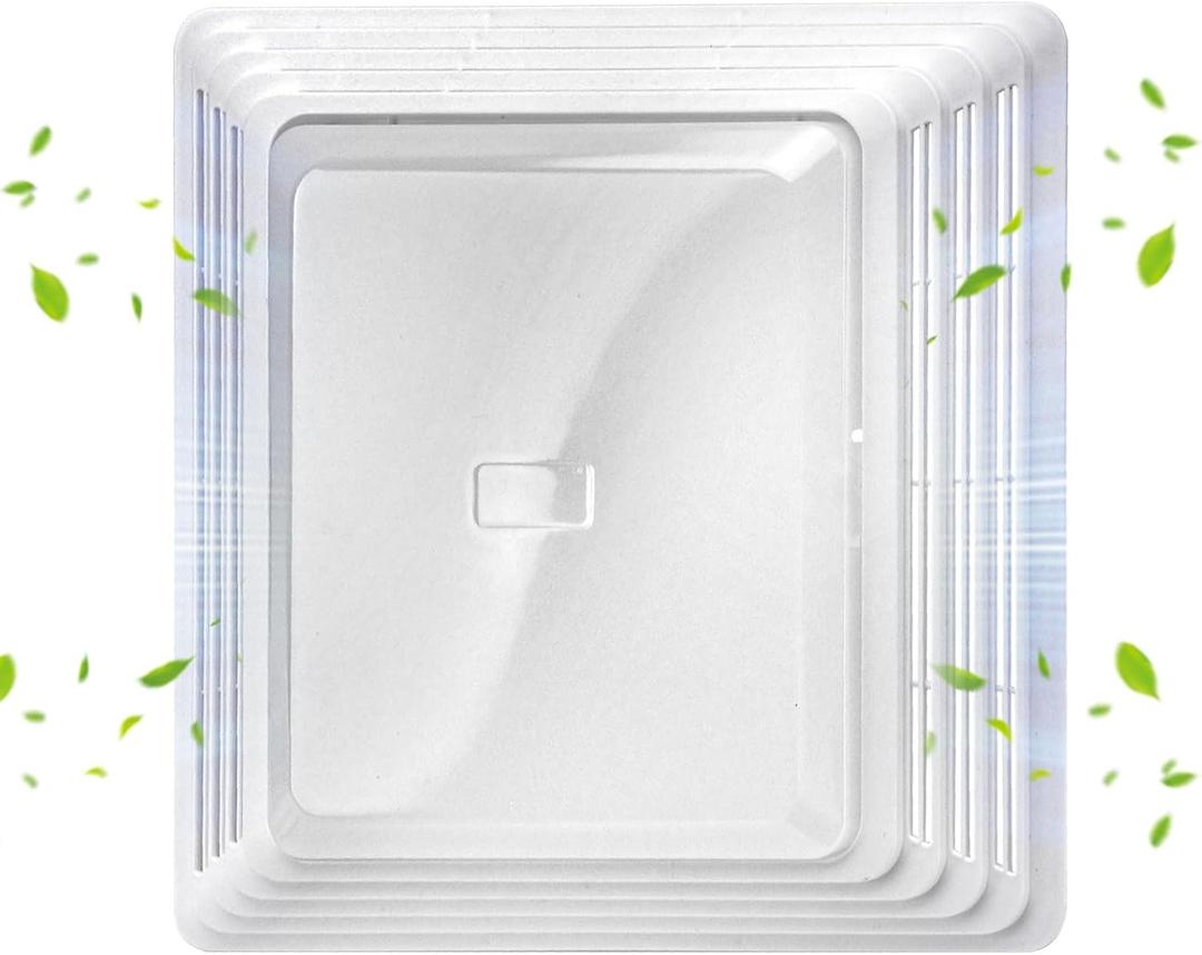 S97014094 Bathroom Fan Cover Grille and Lens for Br-oan NuTon HD50L, HD80L, 678, 679, 679FL, 679FLT, 680, 680FL, 680FLT, M680, Dimensions 11-3/4-inch x 10-5/8-inch, Lens 6-15/16-inch x 7-15/16-inch